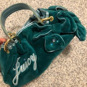 Juicy Couture embroidered velvet purse